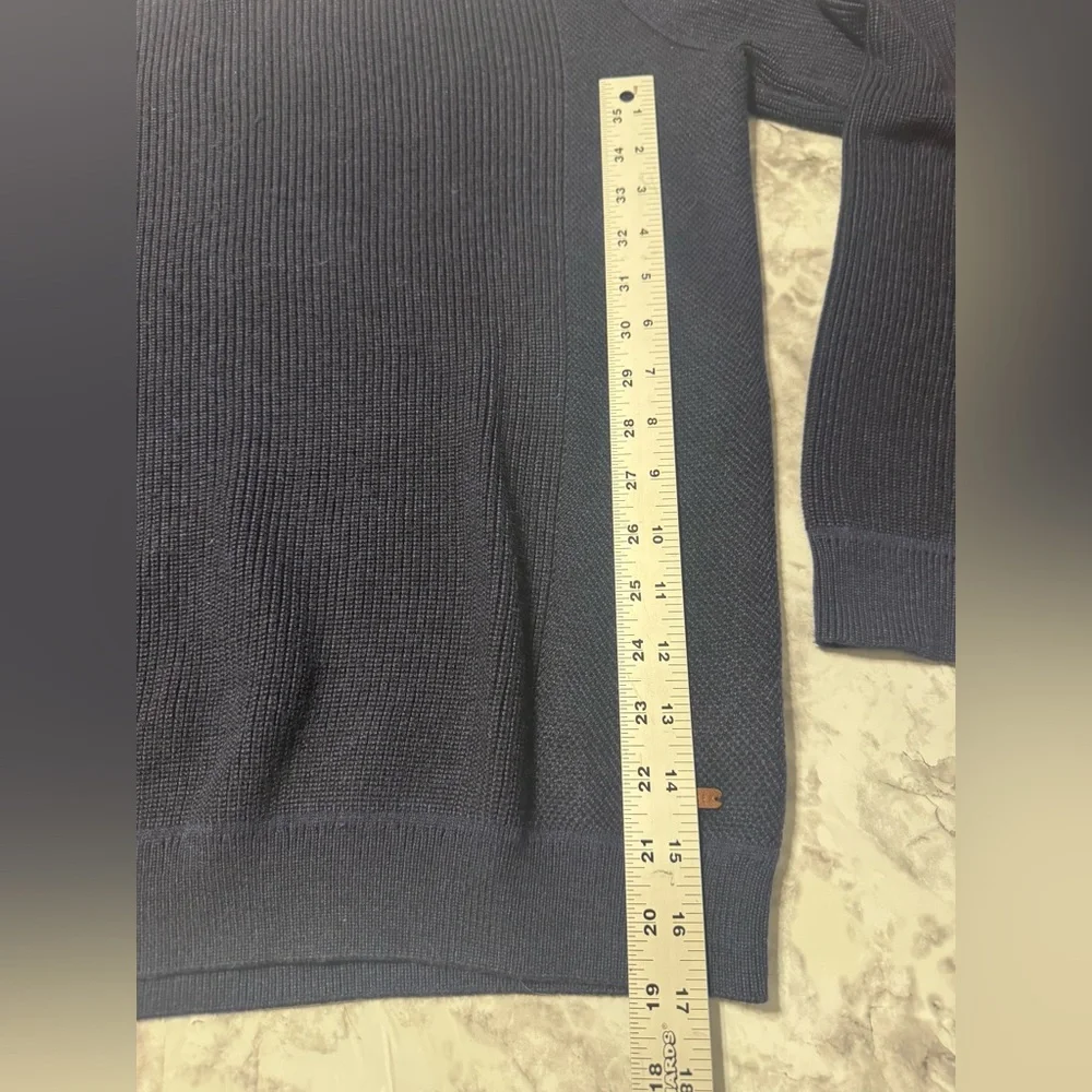 Ted Barker Men’s Sweater Blue Navy Sz 5 Quarter Zip